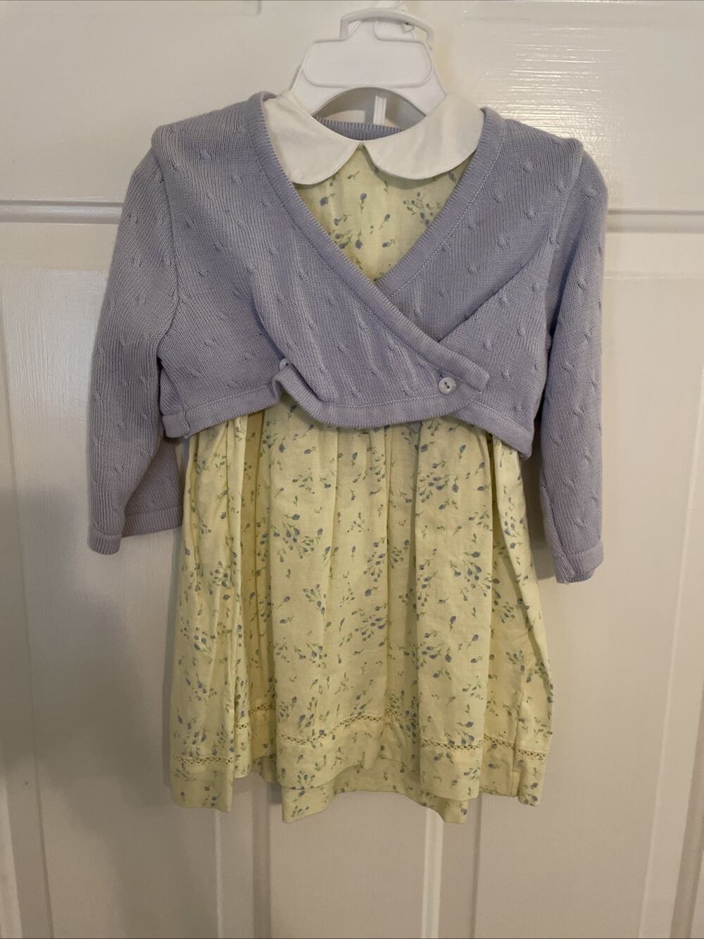 First Impressions Baby Girl Dress 18 Months 25-27 Pounds Floral 3 Piece Set EUC